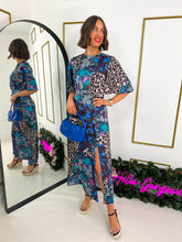 The Paloma - Mixed Print Midi Dress