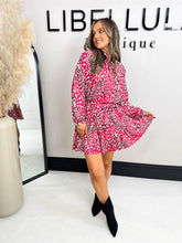 The Simone - Abstract Dotty Print Shirt Dress