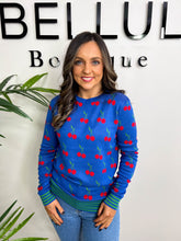 The Cherry- Pattern Knit Jumper
