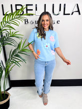 The Tulip - Short Sleeved Flower Knit