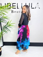 The Diana - Feather Print Shirt Dress