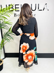 The Dahlia - Floral Shirt Dress