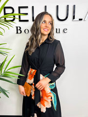 The Dahlia - Floral Shirt Dress