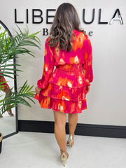 The Lila - Red Tie Dye Dress