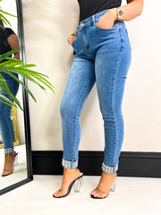 The Cora - Pearl Cuff Jeans