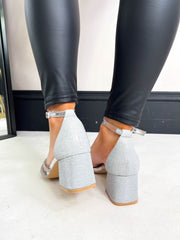 The Ginny - Diamante Block Heels