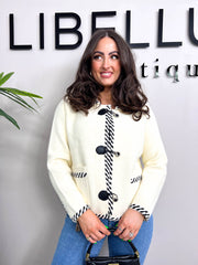 The Mae - Duffle Coat with Contrasting Braided Trim