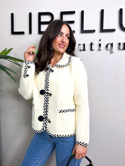 The Mae - Duffle Coat with Contrasting Braided Trim