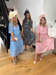 The Prina - Geometric Pleated Dress