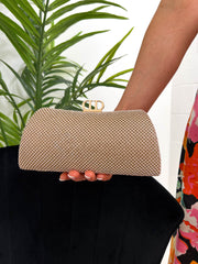 The Dorothy - Curved Diamante Clutch