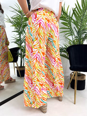 The Maeve - Print Plisse Trousers