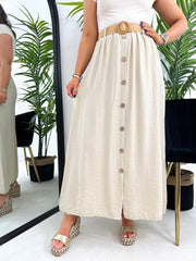 The Charlie - Maxi Skirt With Buckle Belt