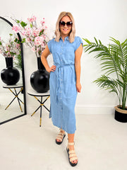 The Betsy - Denim Midi Dress