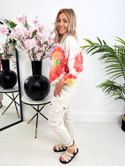 The Faye - Fine Knit Jumper - Tree Design