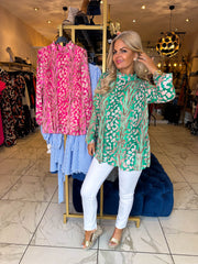 The Reagan - Plisse Long Sleeve Top