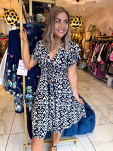 The Claire - Abstract Print Mini Dress