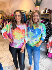 The Alicia - Heart Design Knit Top