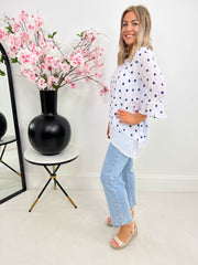 The Marina - Patterned Long Sleeve Top