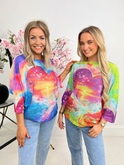 The Alicia - Heart Design Knit Top