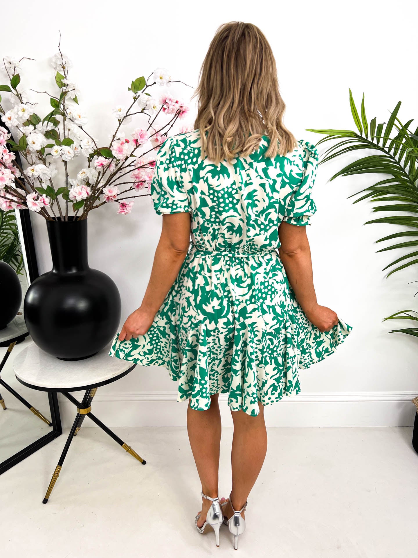 The Florence- Abstract Floral Print Dress