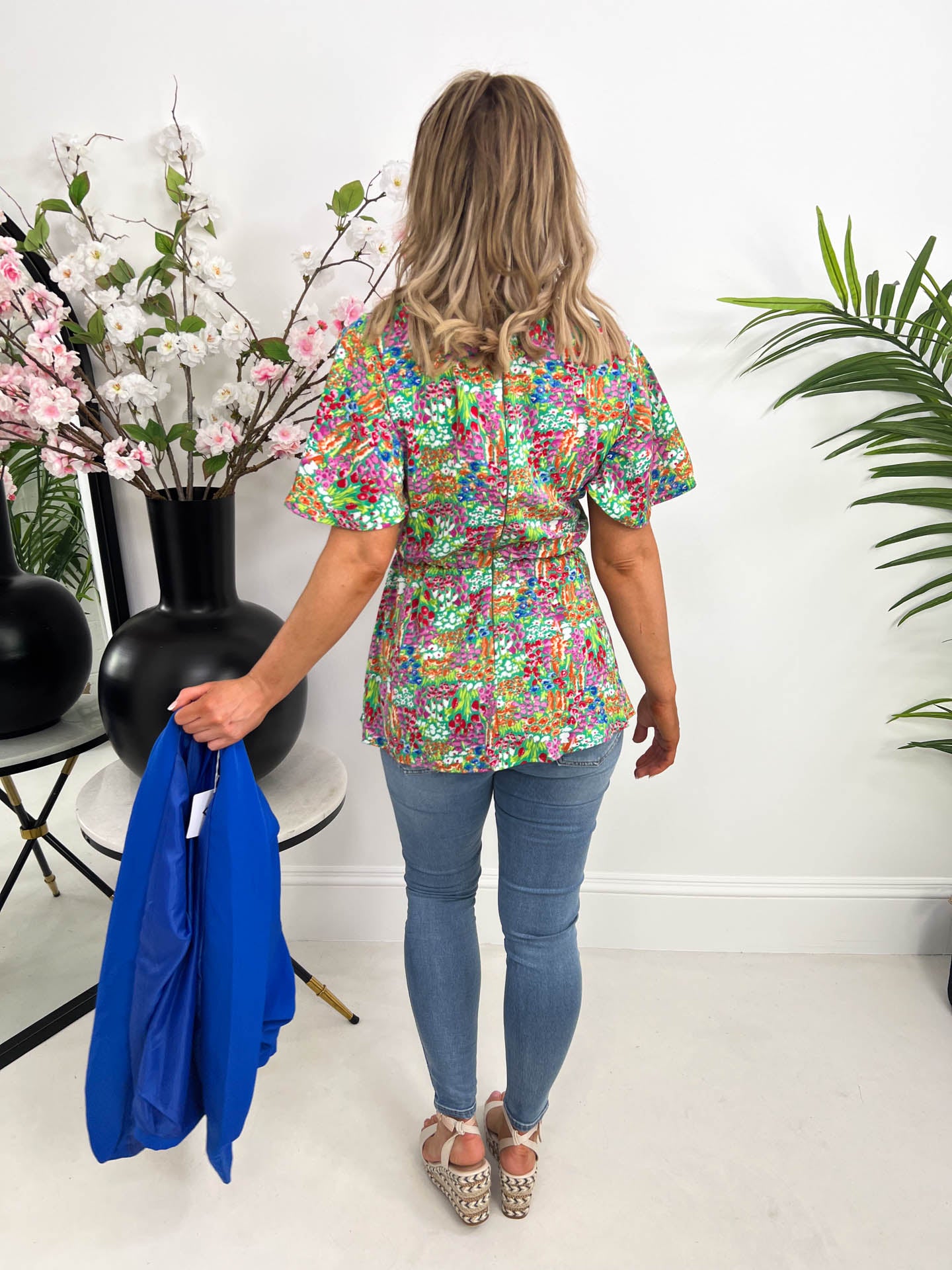 The Alani - Abstract Floral Blouse