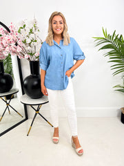 The Coraline - Denim Style Button Up Shirt