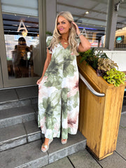 The Corrie - Floral Wide Leg Jumpsuit