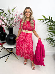 The Samantha - Floral Print Tiered Maxi Dress