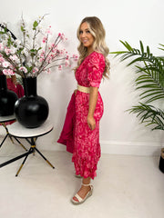 The Samantha - Floral Print Tiered Maxi Dress