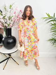 The Erica - Floral Tied Maxi Dress