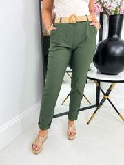 The Becca - Rattan Belt Jogger