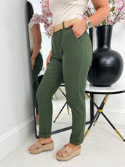 The Becca - Rattan Belt Jogger