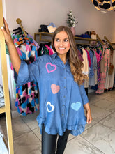 The Payton - Denim Shirt with Applique