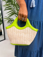 The Margaret - Woven Bucket Handbag