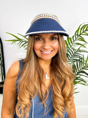 The Tinley - Woven Pearl Visor