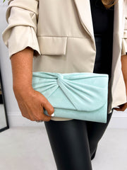 The Alyth - Suede Twisted Clutch