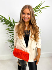 The Alyth - Suede Twisted Clutch