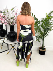 The Jadyn - Ruched Bandeau Maxi Dress