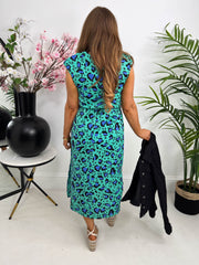 The Rona - Animal Print Tie Waist Dress