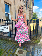 The Daniella - Pink Floral Maxi Dress