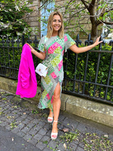 The Bronwyn - Green Mixed Print Maxi Dress