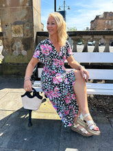 The Linda - Floral Print Frill Dress