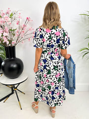 The Vanessa - Leopard Print Midi Dress