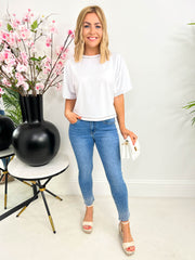 The Gillian - Diamante Detailed T-Shirt