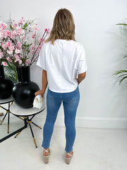 The Gillian - Diamante Detailed T-Shirt