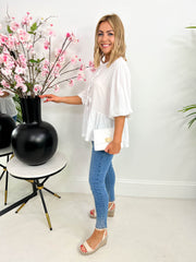 The Emmie - Tie Front Blouse