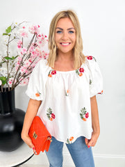 The Elodie - Bardot Floral Top