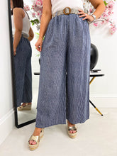 The Fergie - Navy Pinstripe Trousers