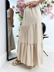 The Kelly - Tiered Maxi Skirt