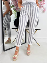 The Catherine- Grey Striped Jogger